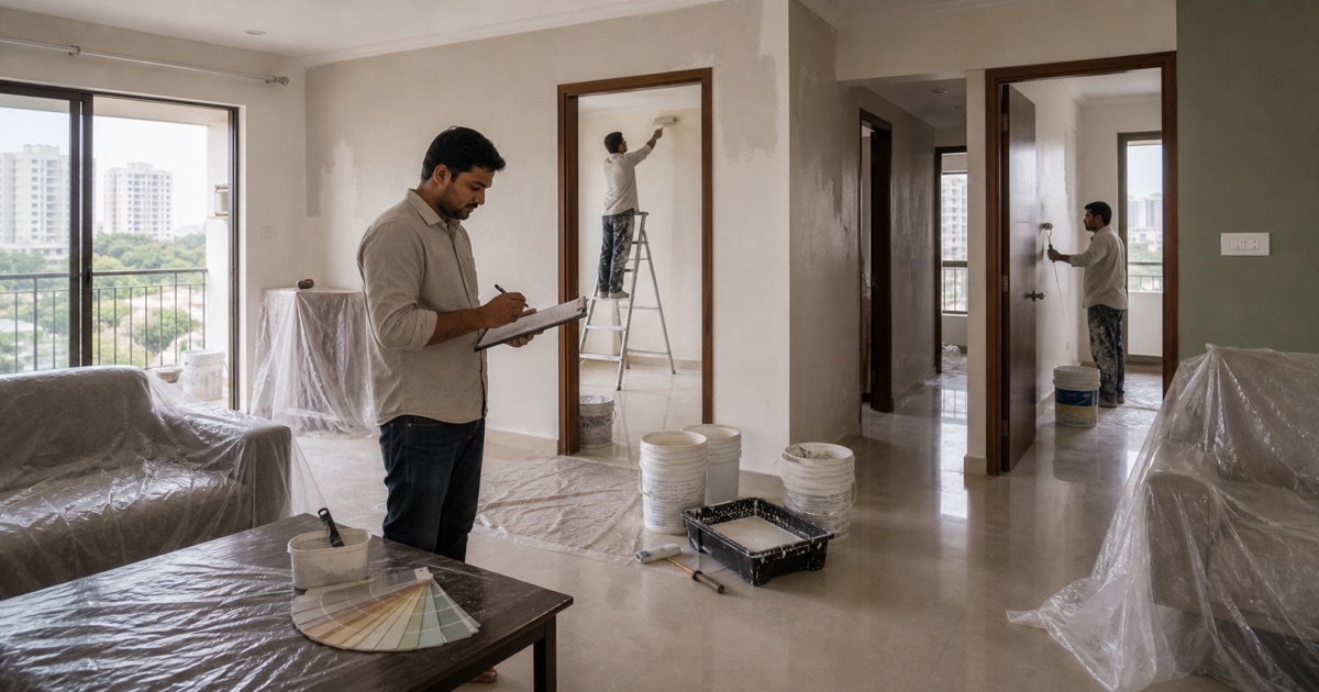 3BHK Painting Cost in Bangalore 2026 — Room-by-Room Breakdown