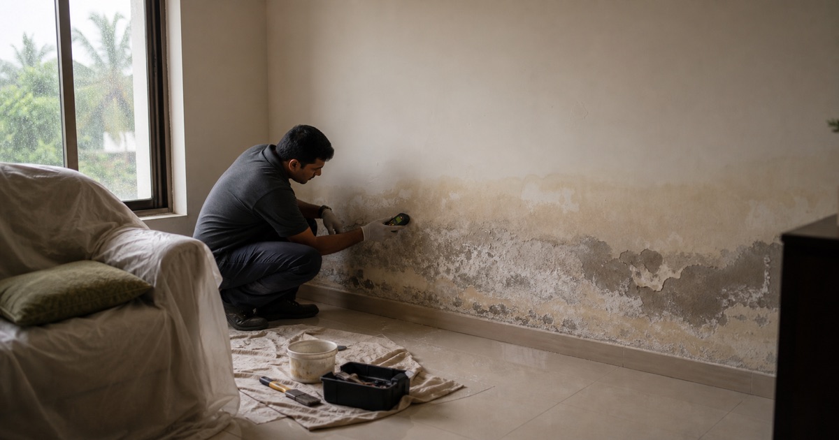 Ground floor dampness in Bangalore homes
