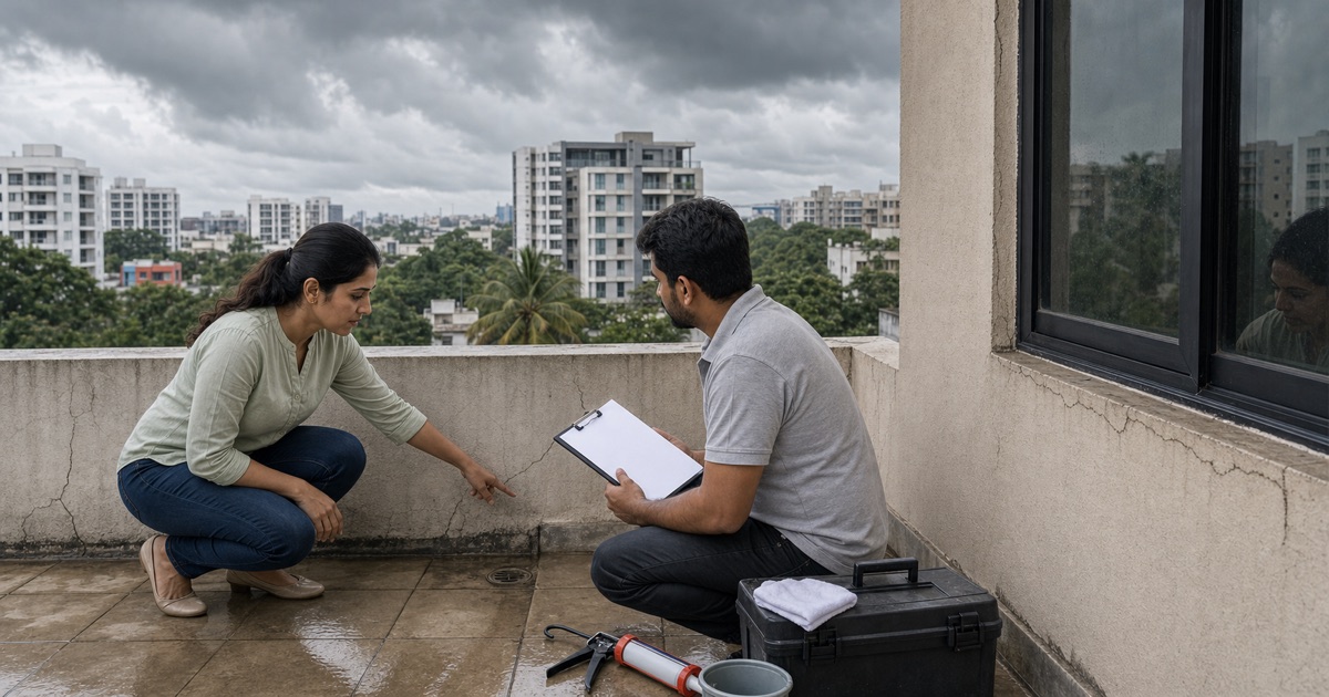 Pre-Monsoon Home Checklist for Bangalore — Waterproofing & Repairs
