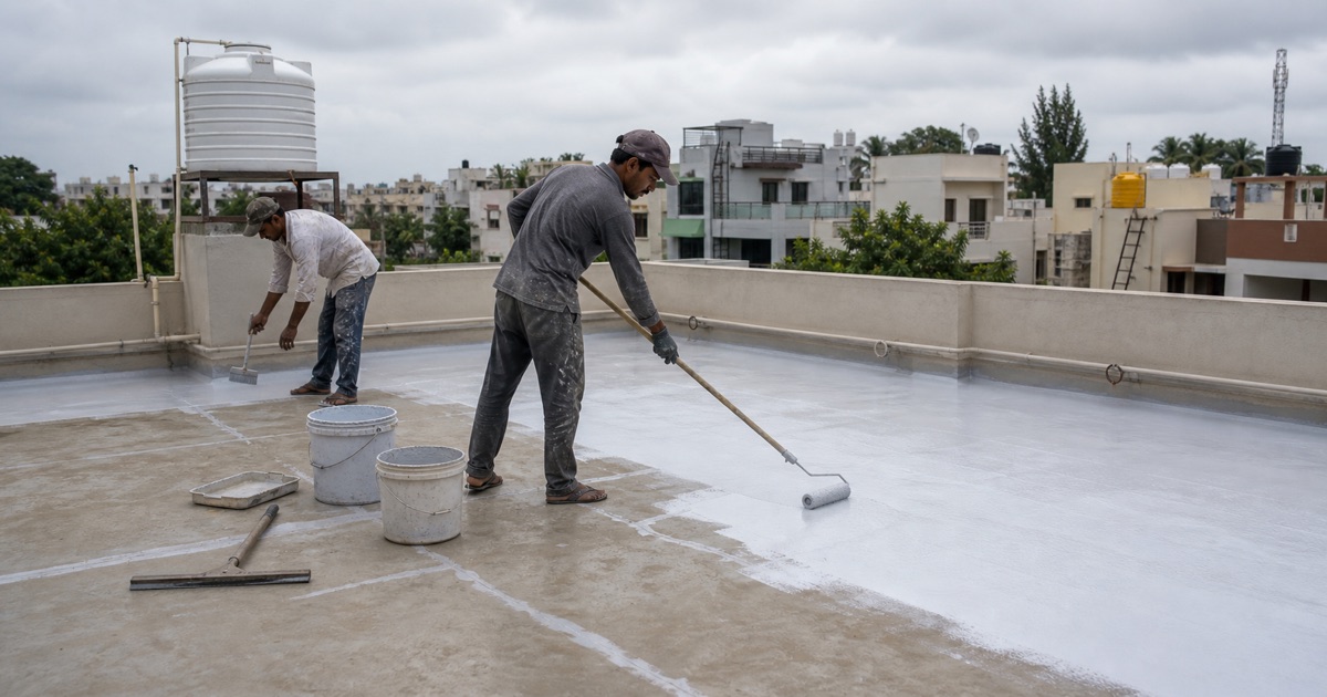Terrace waterproofing for independent houses in Bangalore
