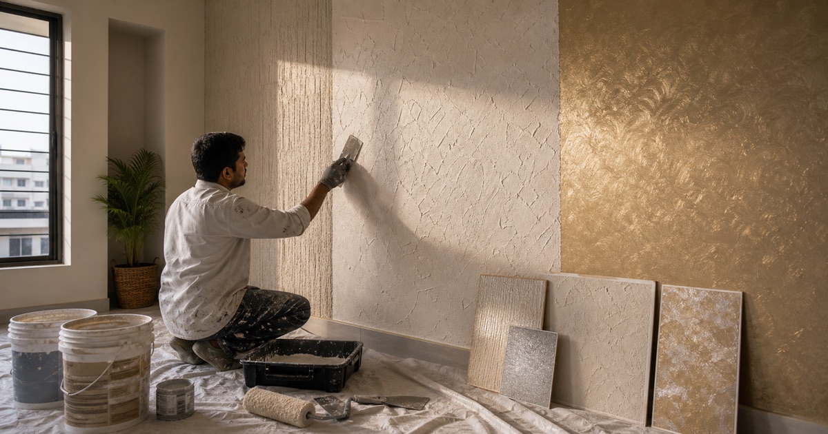 Texture Paint for Walls — Types, Costs & Design Ideas