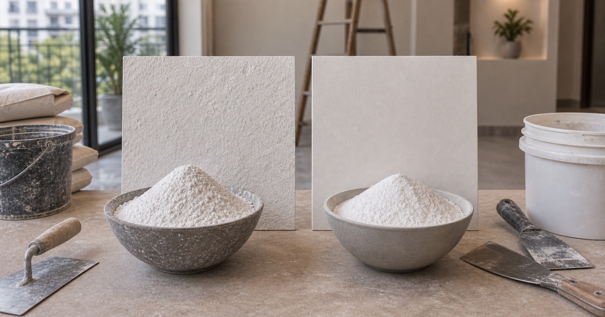 White Cement vs Wall Putty — Differences & When to Use Each