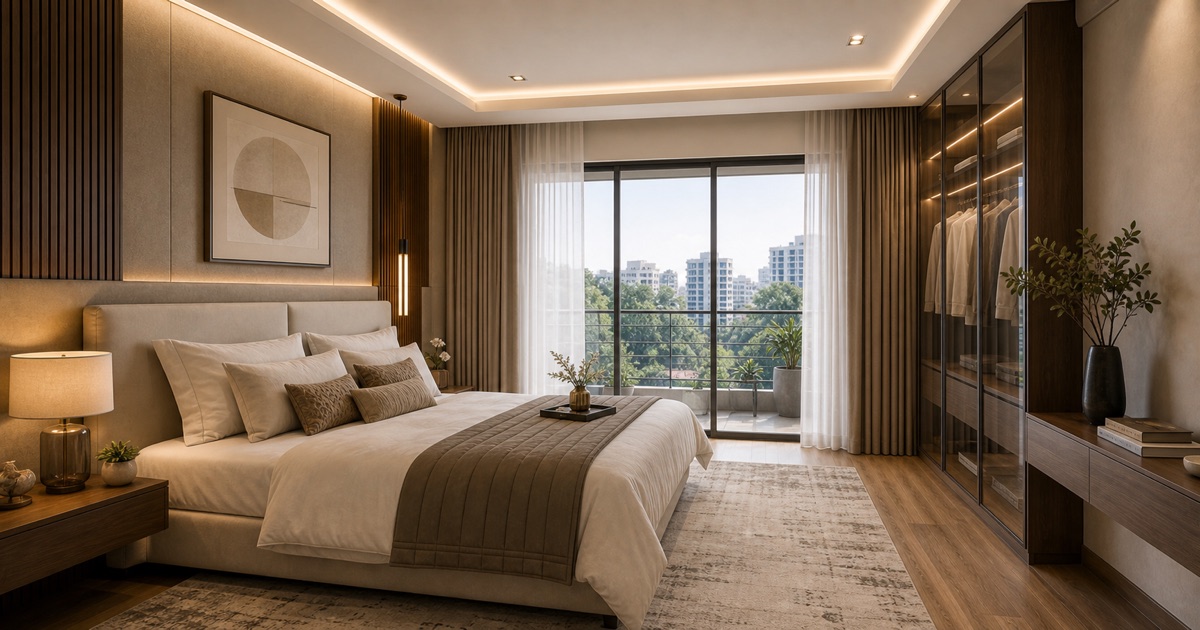 Master Bedroom Suite - Interior Design by VarNa Homes